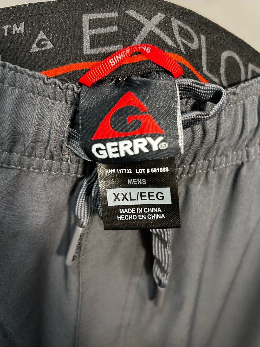 Gerry Weber | Elastic Waist Shorts | Charcoal Gray | Men’s | XXL - Picture 11 of 13